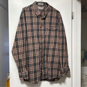 $12 for 3 Nordstrom Brown and Black Plaid Casual Shirt